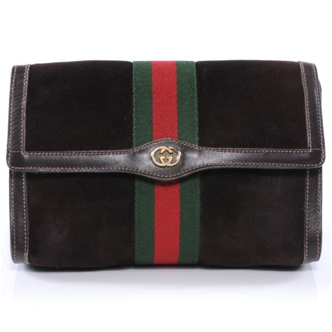 gucci suede clutch|gucci clutch women.